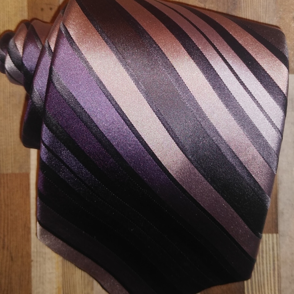 Apt. 9 purple striped men's necktie